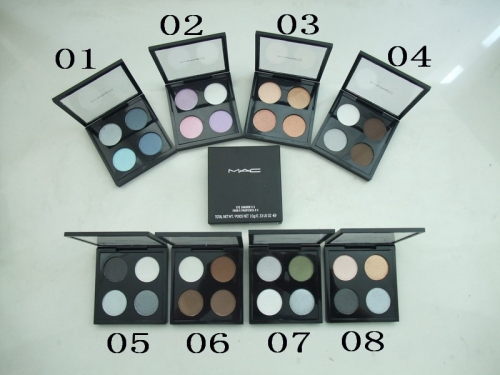 MAC 4 Colors Eyeshadow Fard a PAUPIERES 10G 0.33Oz Whole set(8pcs/set)